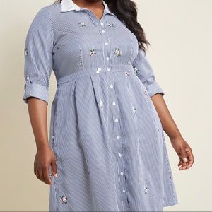 ModCloth button down dress EUC